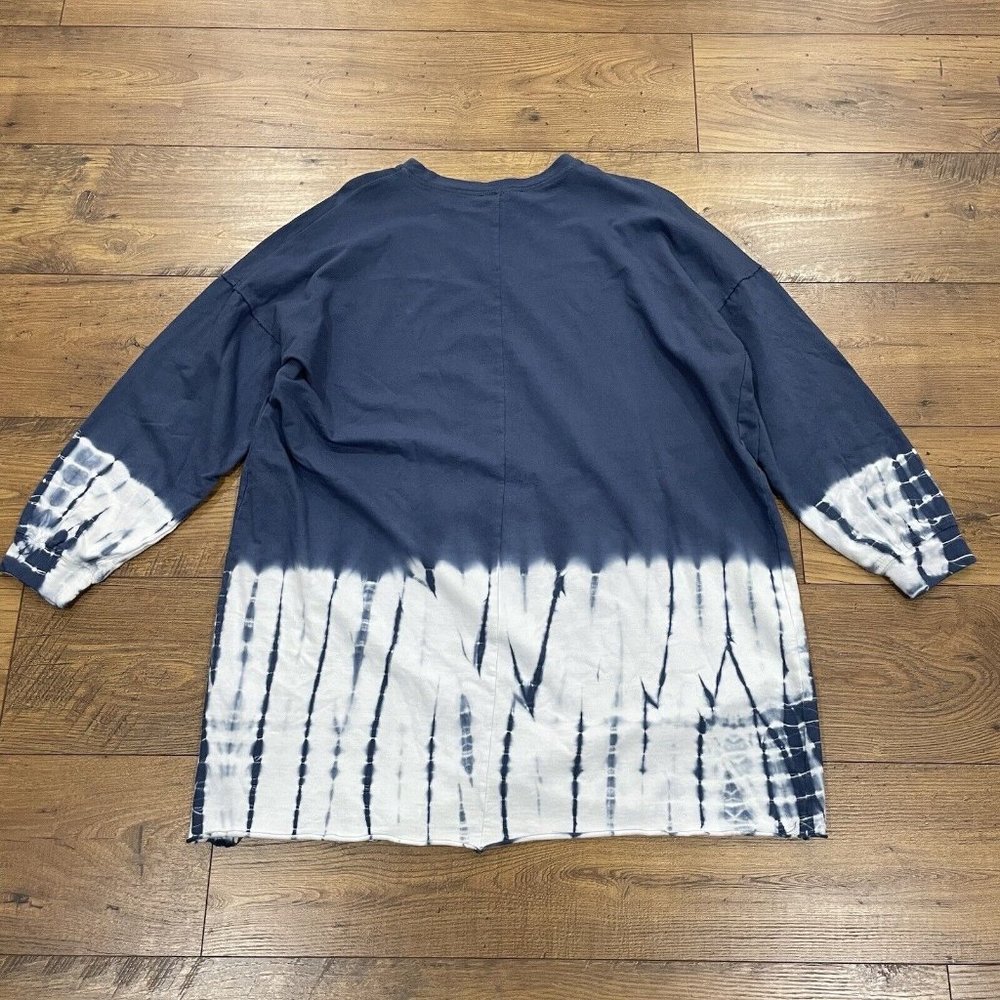 Altard State Dress Womens Small Blue Tie Dye Sweatshirt Tunic Relaxed Fit NWT‎ - Picture 9 of 12